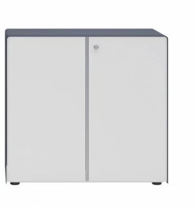 Ersa Низкий офисный шкаф из меламина с распашными дверцами с замком Steam