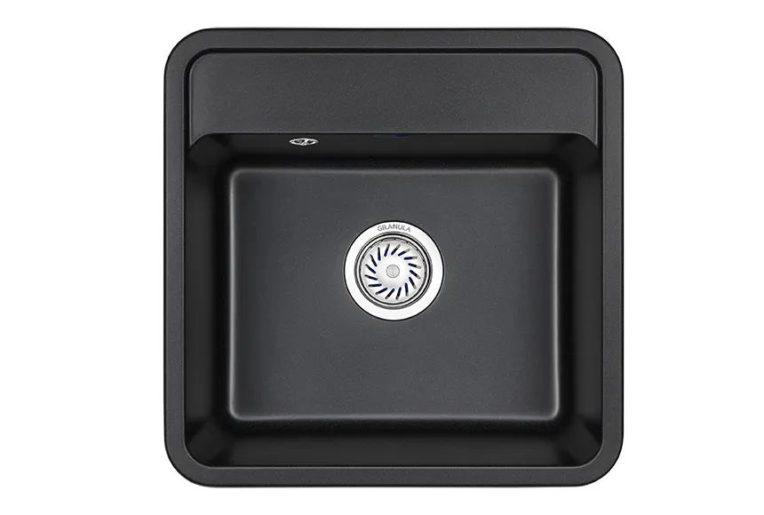 5001, ЧЁРНЫЙ, кухонная мойка, СтандАРТ кварц GRANULA Standart 5001-ST31 - Вид №1