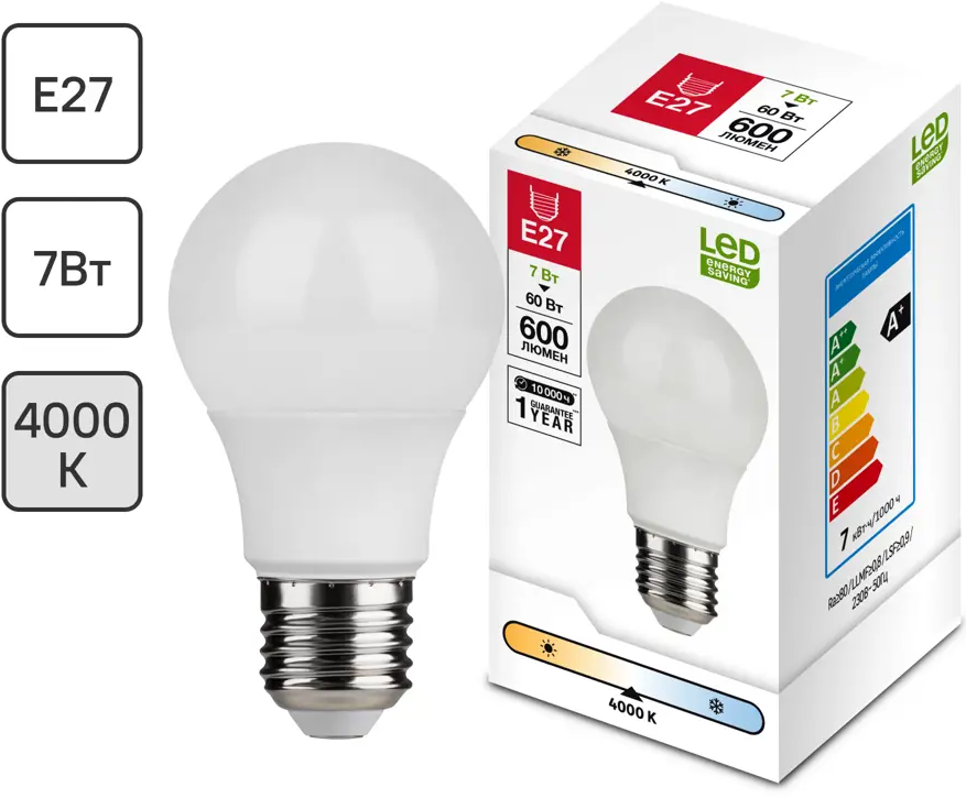 Santreyd LED лампа E27 груша матовая 10Вт теплый свет 82991511