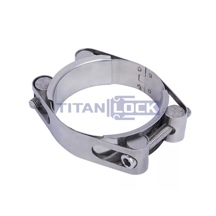 2-болтовый силовой хомут (50-60 мм), нержав. сталь, TL50-60DRCSS TITAN LOCK 
