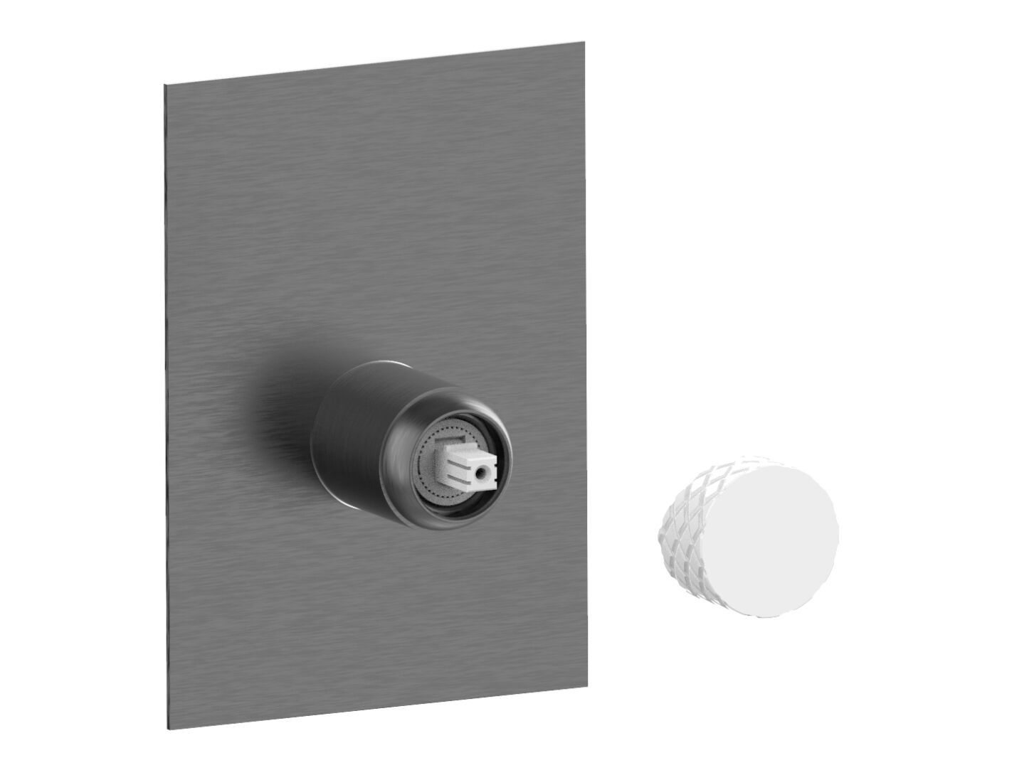 Встраиваемый однорычажный смеситель для душа с пластиной Rubinetterie Frattini Pepe XLS ARCH-00021377