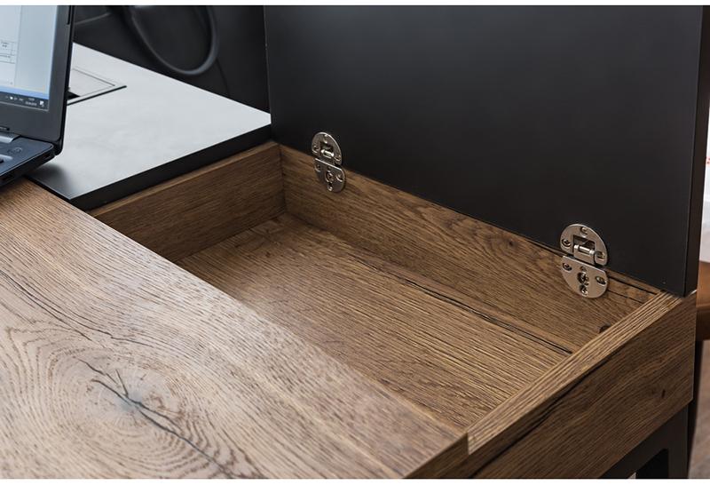 1748 Стол рабочий Loft Дуб табак/Графит R-HOME 4003605H_Табак - Вид №1