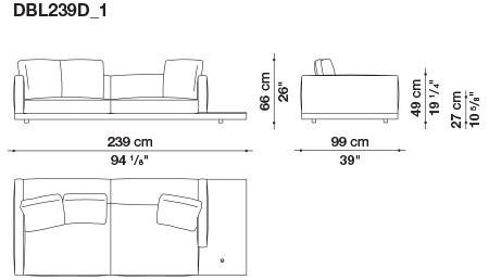 B&B Italia Кожаный диван Dock sun-id-1441060 - Вид №151