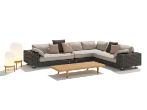 Тканевый модульный садовый диван