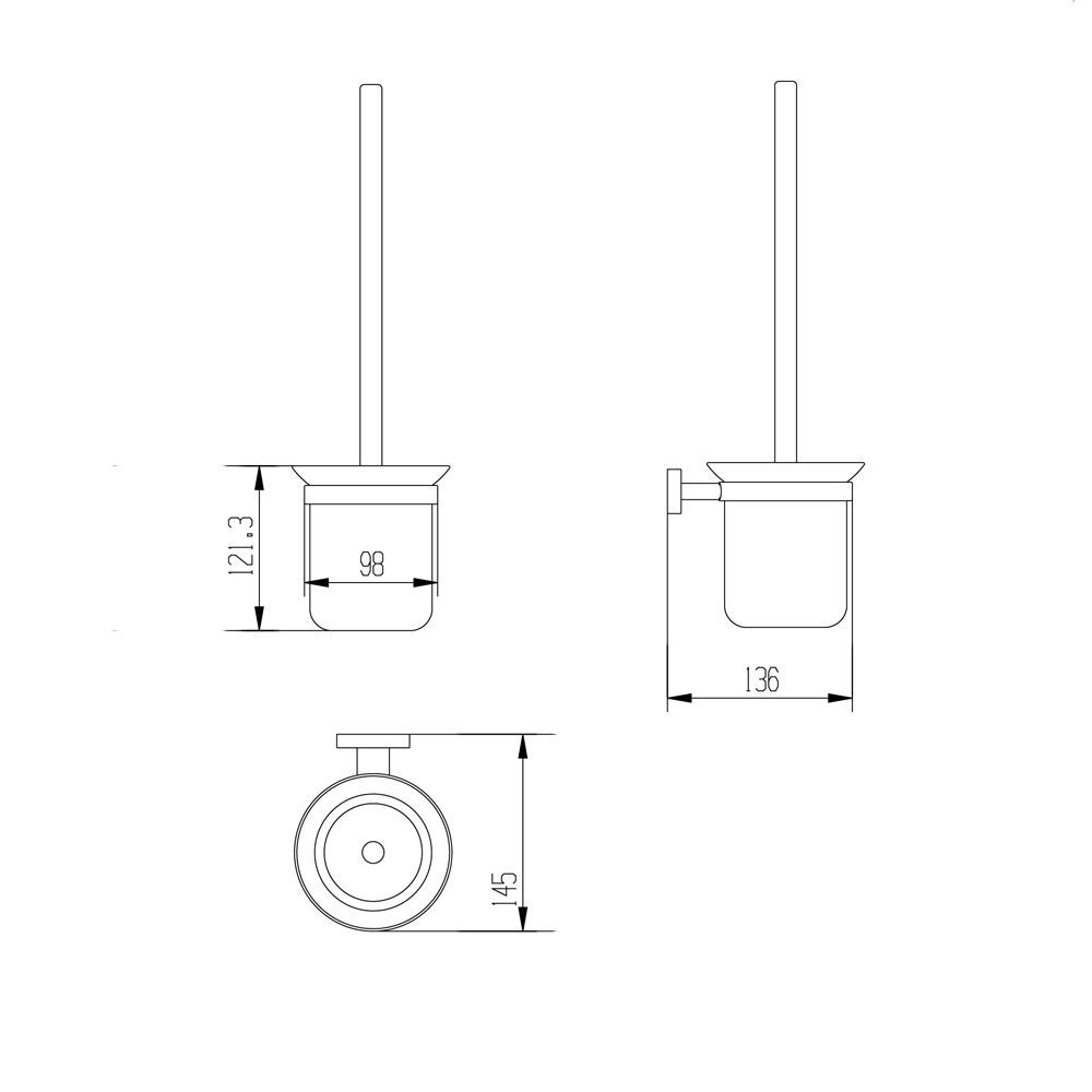 Ерш Raiber R50116 настенный керамический R50116 Santreyd  - Вид №2