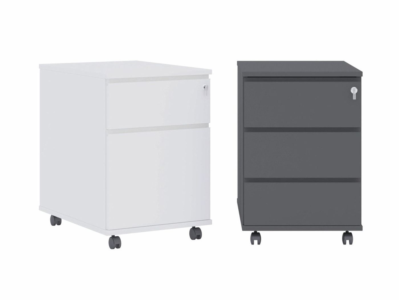 Меламиновый офисный комод с колесами с замком Ersa лестница ARCH-00077082 - Вид №5