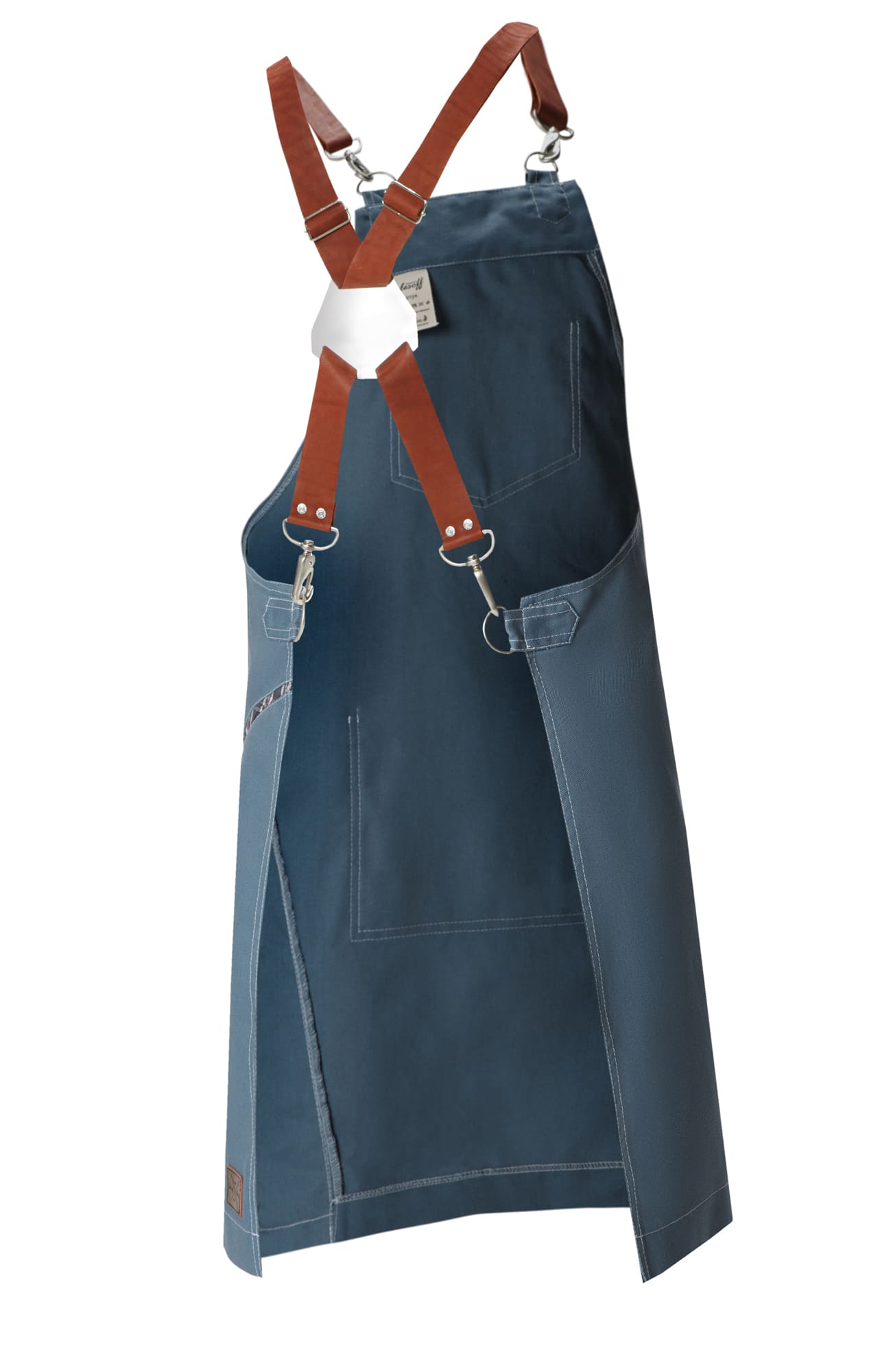 4951965 Фартук EIR с нагрудником grey-blue (серо-синий)  Одежда для официантов  размер Спецодежда  - Вид №1