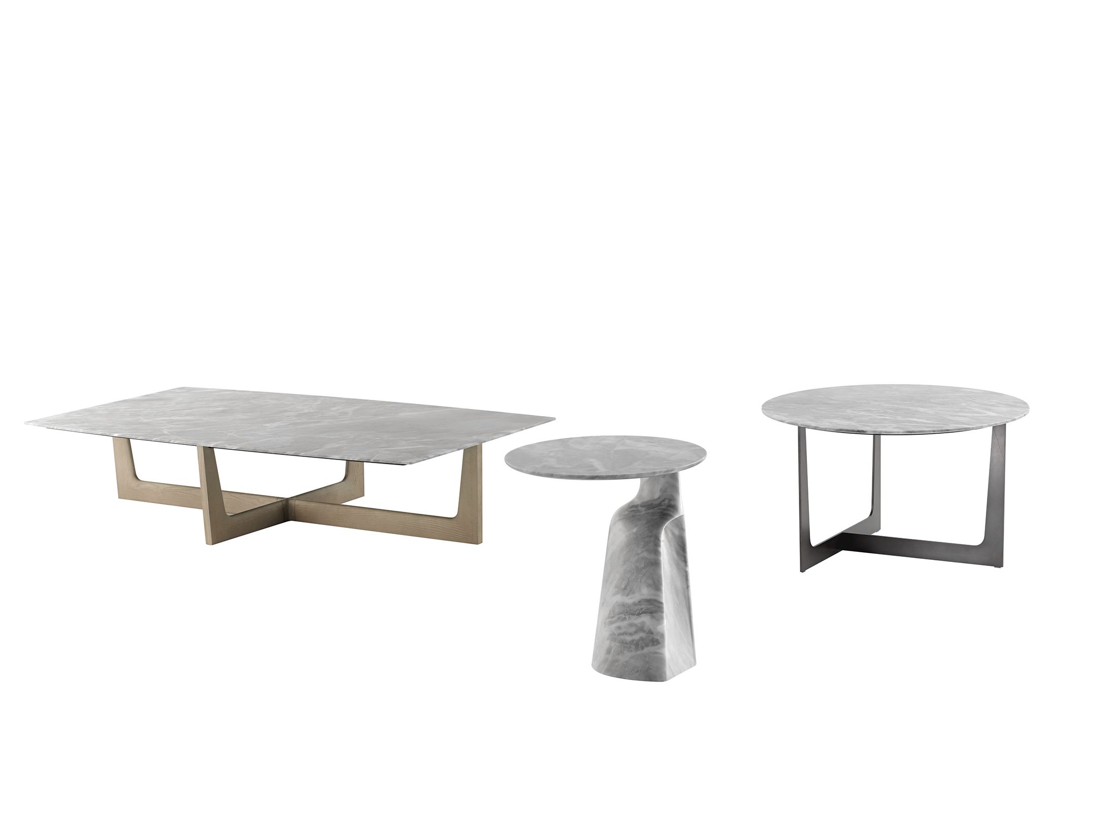 Прямоугольный мраморный журнальный столик Poltrona Frau коллекция-столы и стулья ARCH-00152281 - Вид №1