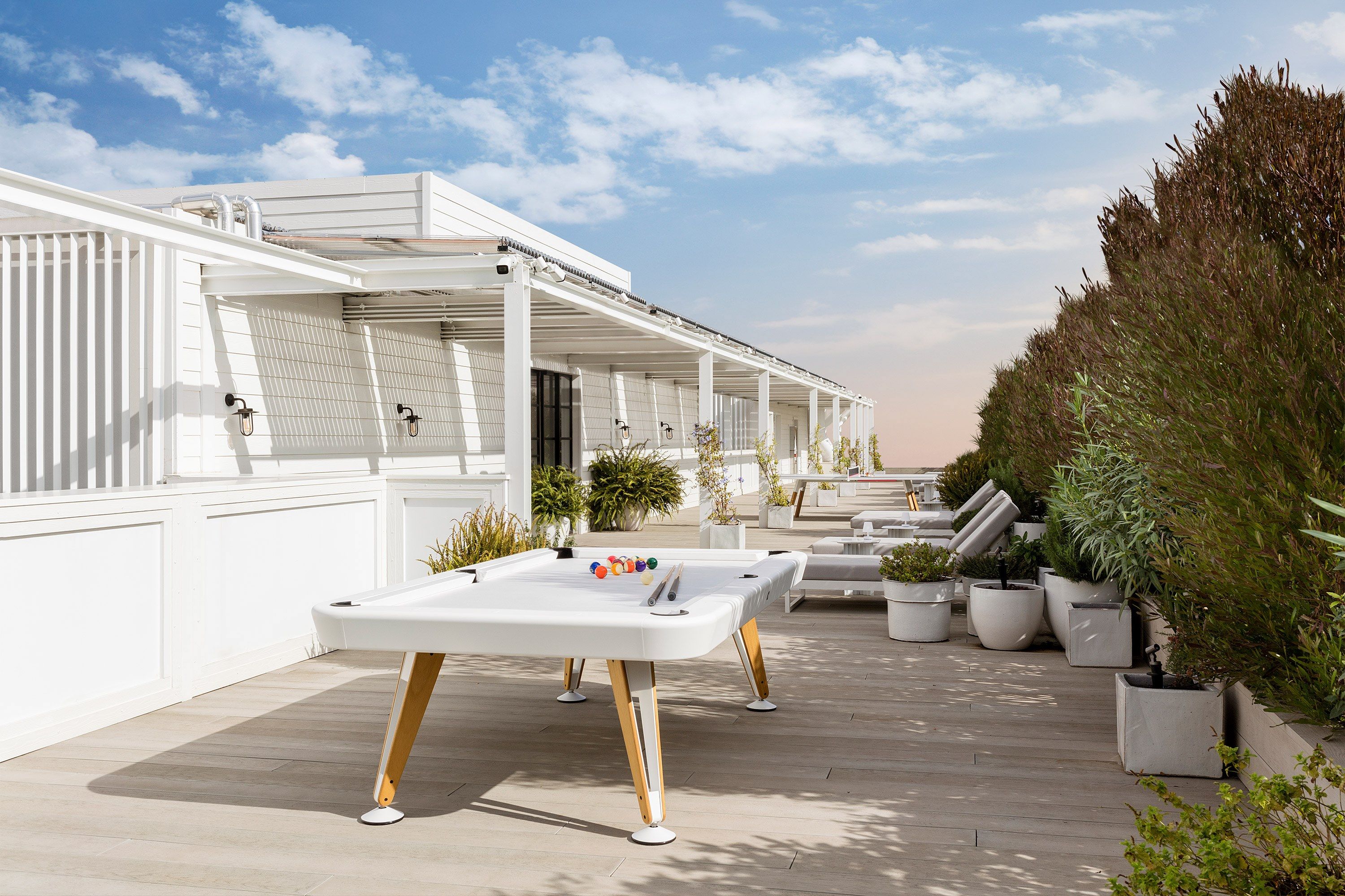 Открытый бильярдный стол из окрашенной стали и дерева RS Barcelona диагональ ARCH-00042076 - Вид №12