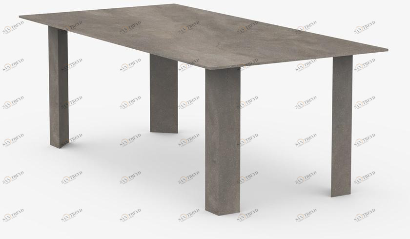 Miter Прямоугольный обеденный стол из керамогранита Lao sun-id-1494465