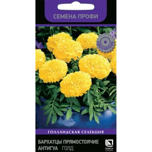 83577546 Бархатцы прямостоячие Антигуа Голд 15 шт. STLM-0961936 STLM-0961936