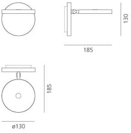 Artemide Настенный светодиодный светильник Demetra sun-id-1468016 - Вид №3