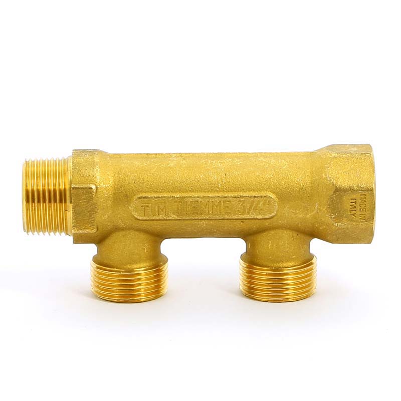 Коллектор НВ 3/4" TIEMME 2 выхода 3/4"ЕК 50мм 1910024 - Вид №1