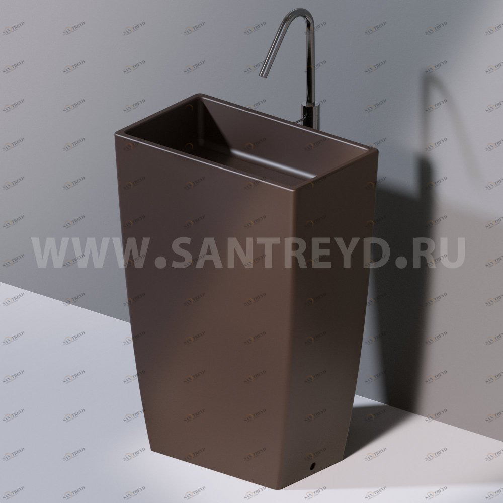 L110107 Напольная раковина стоящая прямоугольная A. e T. Italia Tower AeT ITALIA