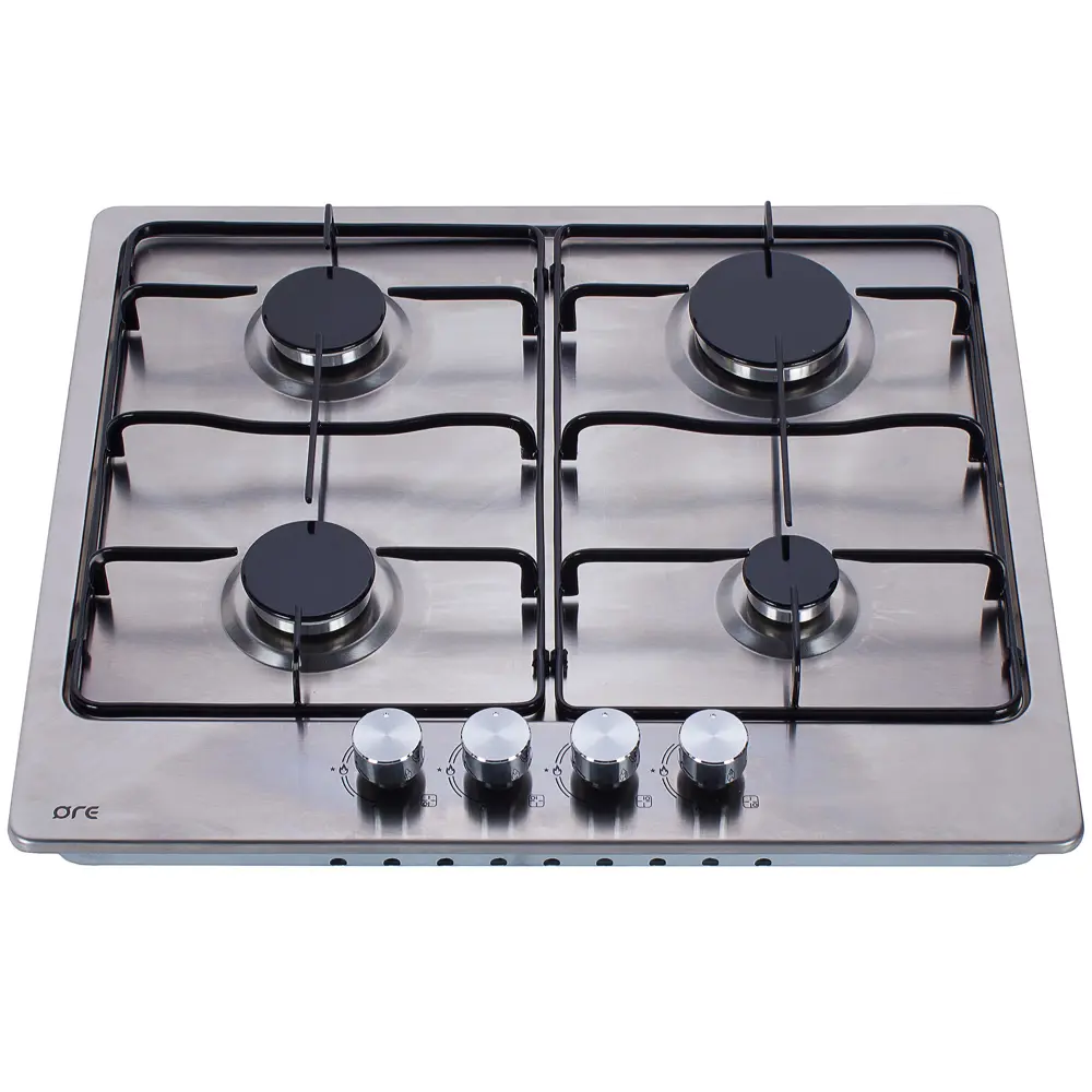 Варочная панель газовая ORE LGA60, 4 конфорки, 58х50 см, нержавеющая сталь STLM-2209842 - Вид №1