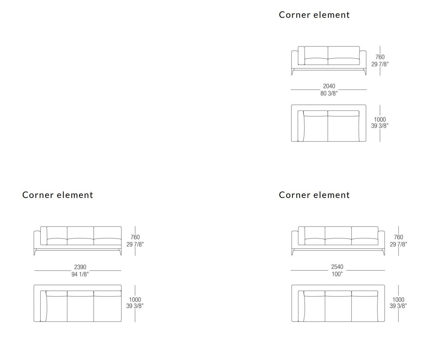 Угловой диван из ткани MisuraEmme ARGO ARCH-00053272 - Вид №7