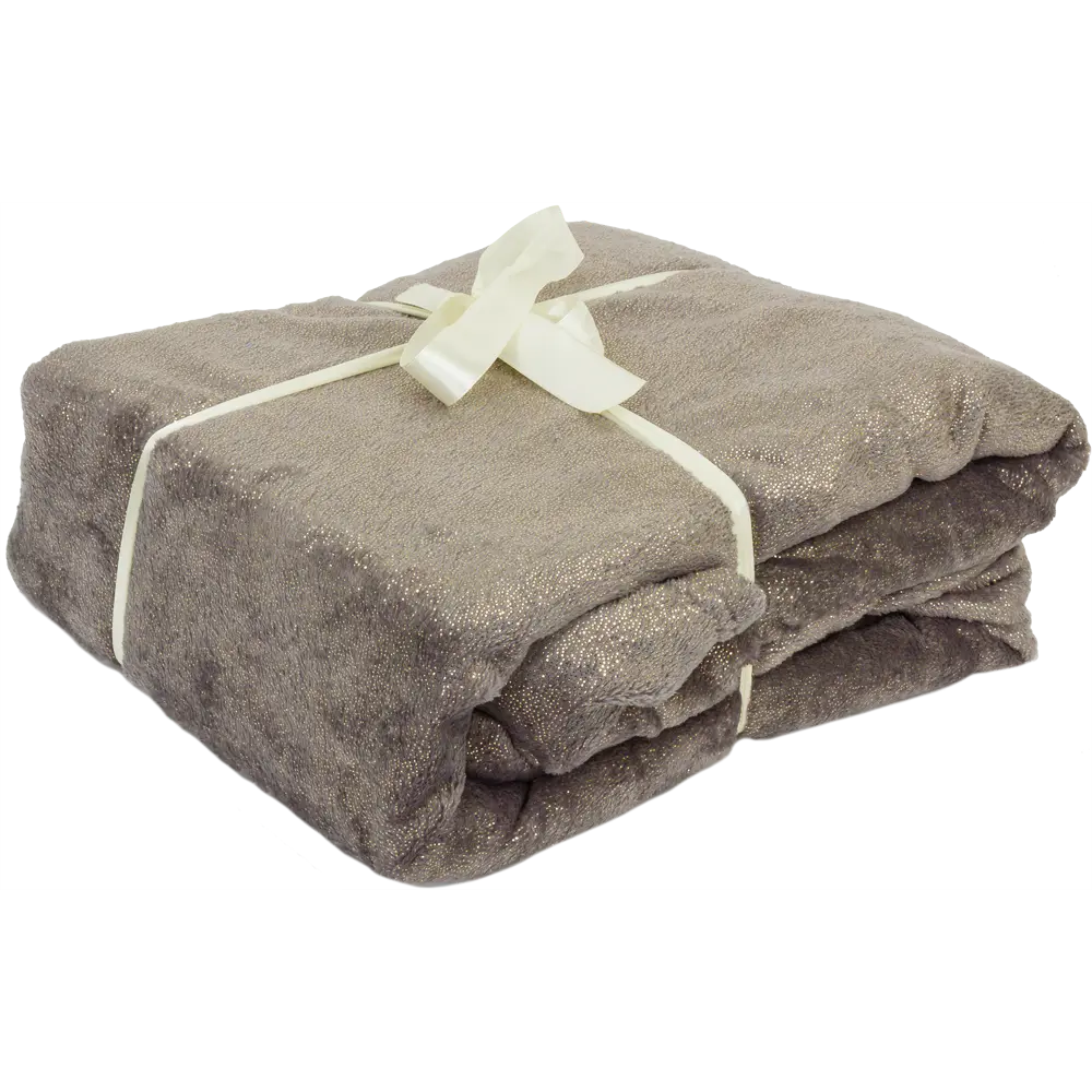 Плед «Gold», 180х200 см, фланель, цвет антрацит BELEZZA STLM-2016790