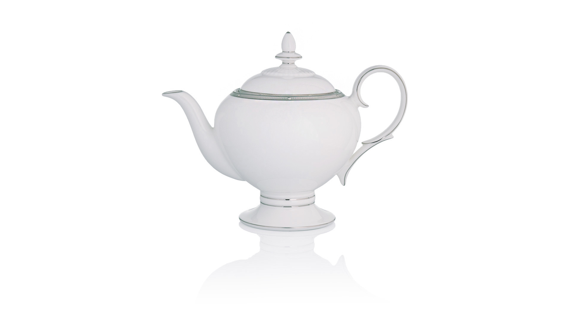 10655235 Noritake Сервиз чайный Noritake "Рочель, платиновый кант" на 6 персон 21 предмет Фарфор костяной  - Вид №2
