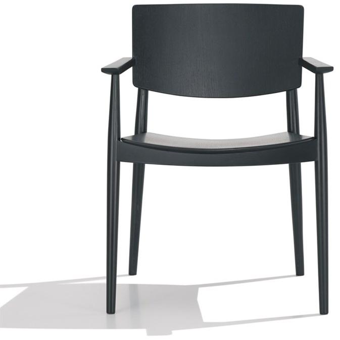 Andreu World Деревянный стул с подлокотниками Happy So0375 - Вид №6