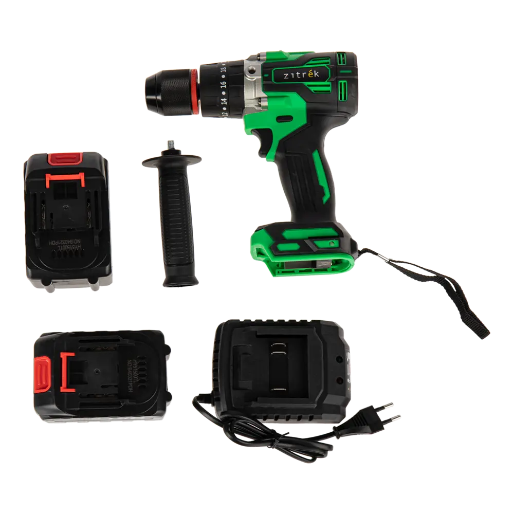 Аккумуляторная дрель-шуруповерт Zitrek Green Impact 18В с ударным механизмом 89372991 STLM-0840775 - Вид №2