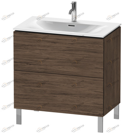 LC659702121 Тумбочка напольная L-Cube #LC6597 820 x 481 мм Орех темный декор Duravit