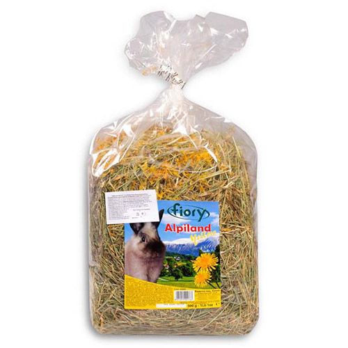 Т0022704 Корм для грызунов Alpiland Yellow сено с одуванчиком 500г Fiory 