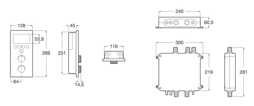 Термостатический встраиваемый смеситель для душа Roca SMART SHOWER 5A104AC00 ARCH-00025128 - Вид №1