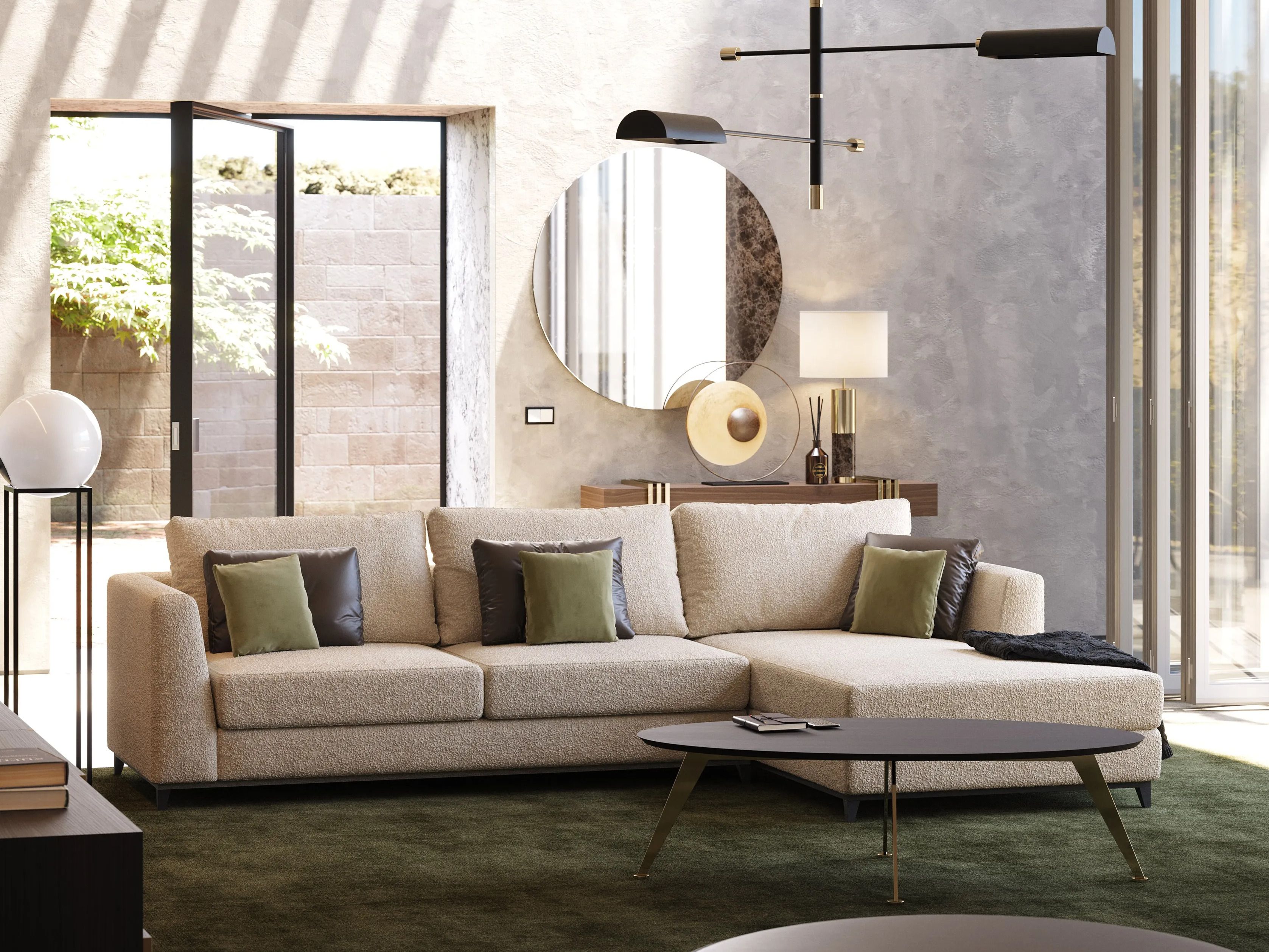 Тканевый диван с полуостровом Laskasas ARCH-00050829 - Вид №6