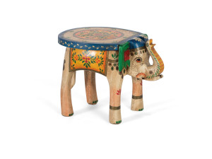 Низкий табурет из манго