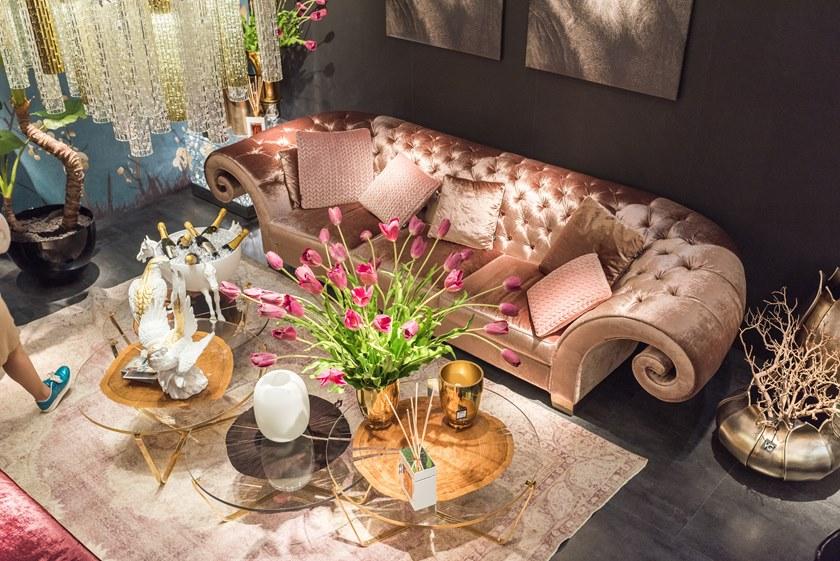 VGnewtrend Стеганый диван с обивкой из бархата New versailles 7542559.97  - Вид №4