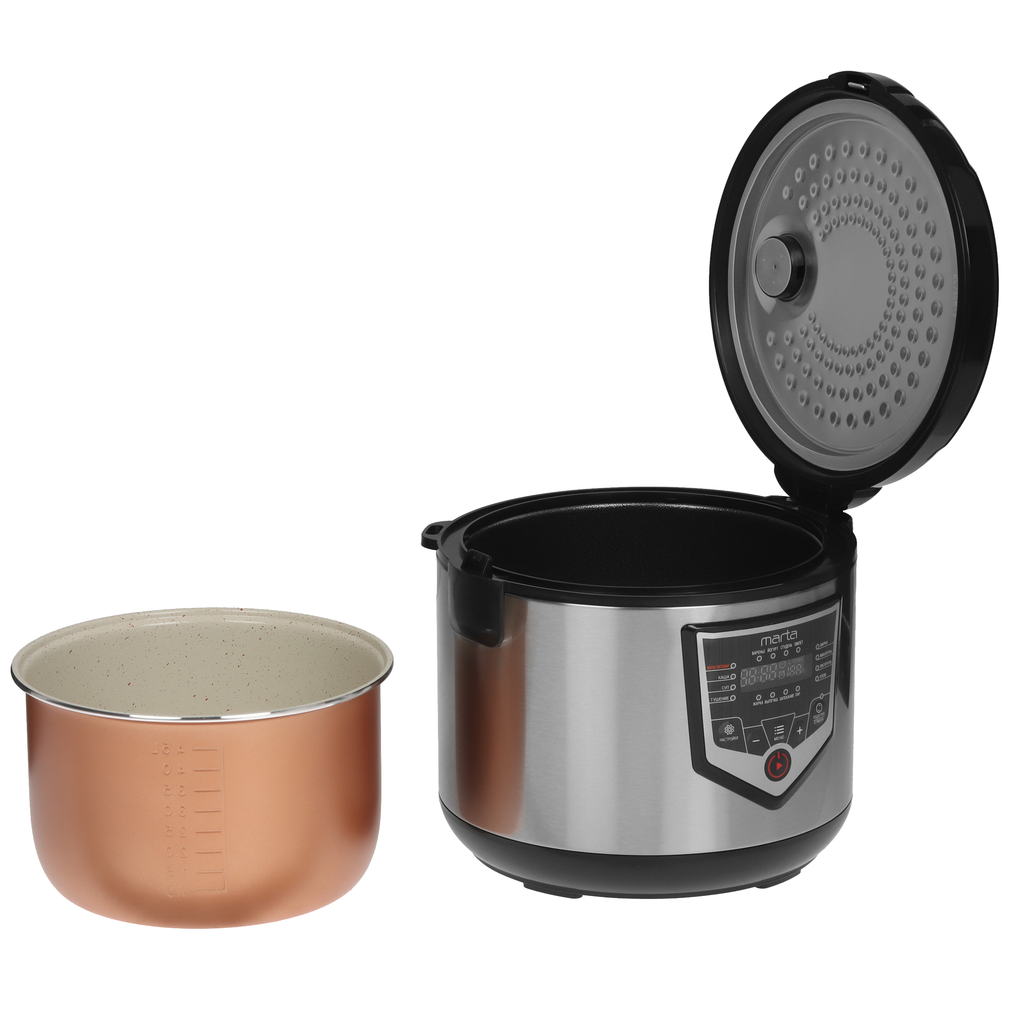 9033582 Мультиварка Marta MT-MC4335A черный STDN-0070430 - Вид №5