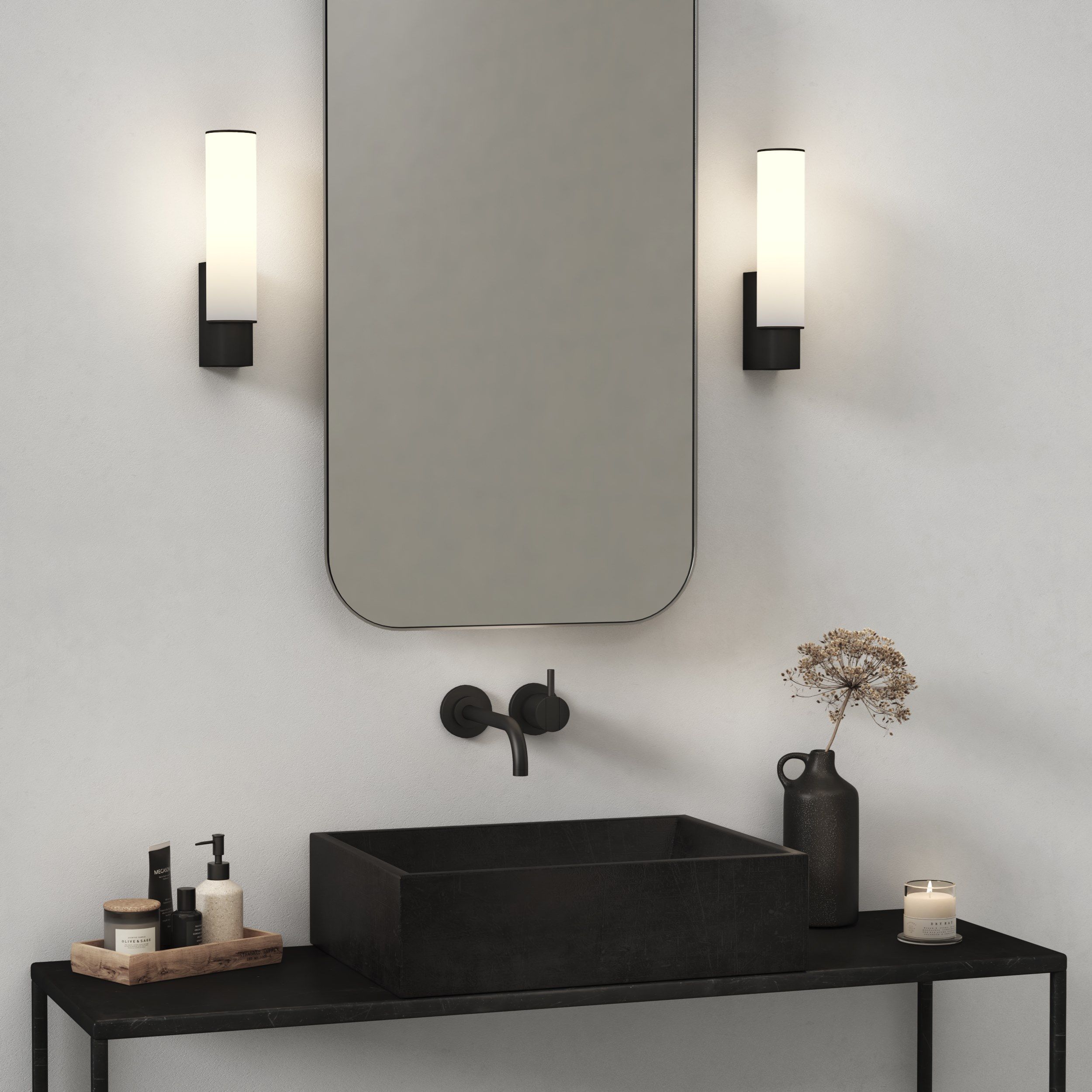 Цинк и стекло светодиодный настенный светильник Astro Lighting Киото ARCH-00017363