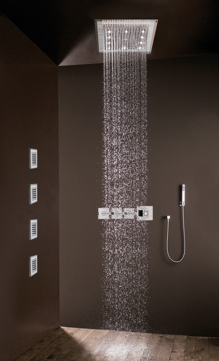 H37453 Потолочный & настенный душ DREAM - Cube - LED LIGHTS BOSSINI  - Вид №5