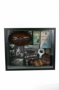 Картина в коричневой раме 50х60 см Shadow collage MINIME  010124 Коричневый;черный