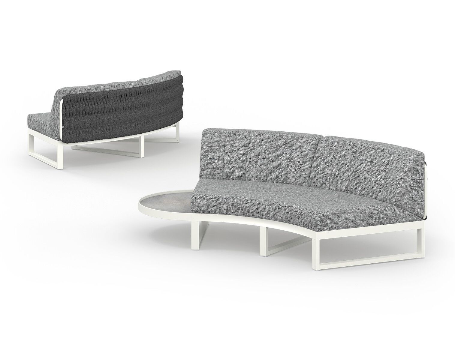 Модульный изогнутый садовый диван из ткани MAMAGREEN Munia ARCH-00037883 - Вид №3