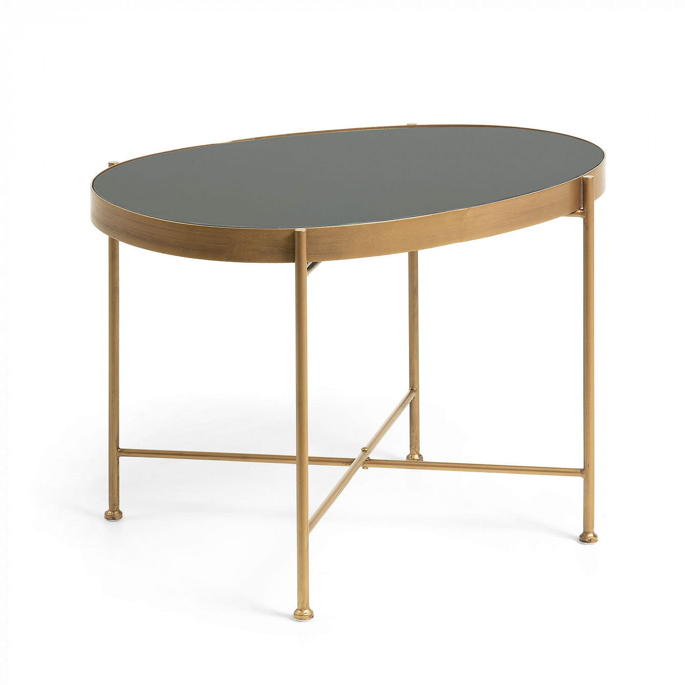 071275 Столик Marsh черное cтекло La Forma Marlet 