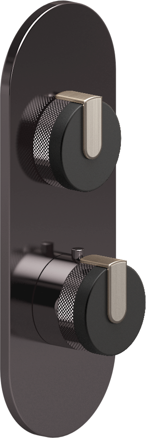 E-8026-R1MBKE0-L1BNi-OX-T Планка M-Series с 2 ручками - Внешняя часть GRAFF MOD+