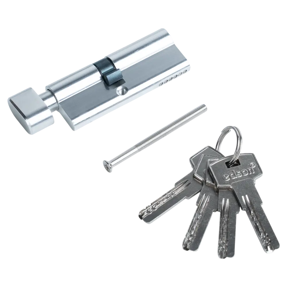 EDSON Цилиндр EDS-CYL с вертушкой и перфорированным ключом 35x45 мм 89404644 STLM-1574852 - Вид №2