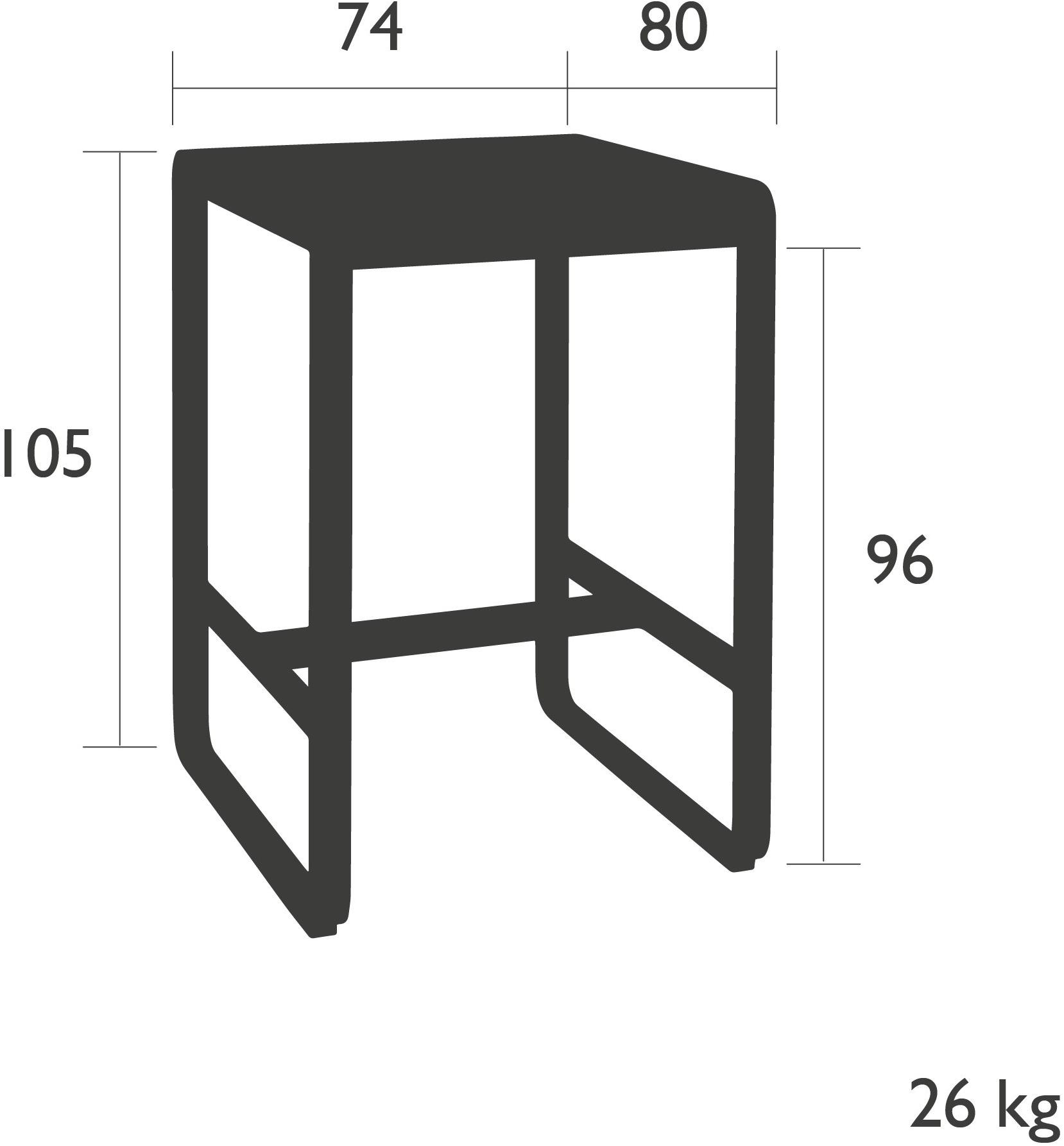 Fermob Садовый стол из алюминия Bellevie 8467 - 8464 - Вид №1