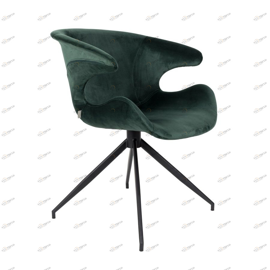Кресло Mia зеленое бархатное Zuiver 1200148