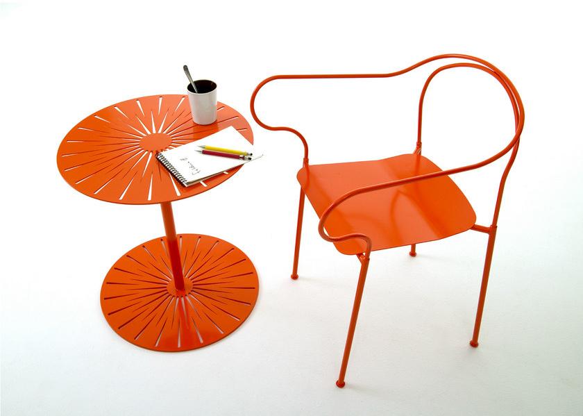 Nola Industrier Садовый столик круглый из стали Cake/sun/dot sun-id-1489970 - Вид №1