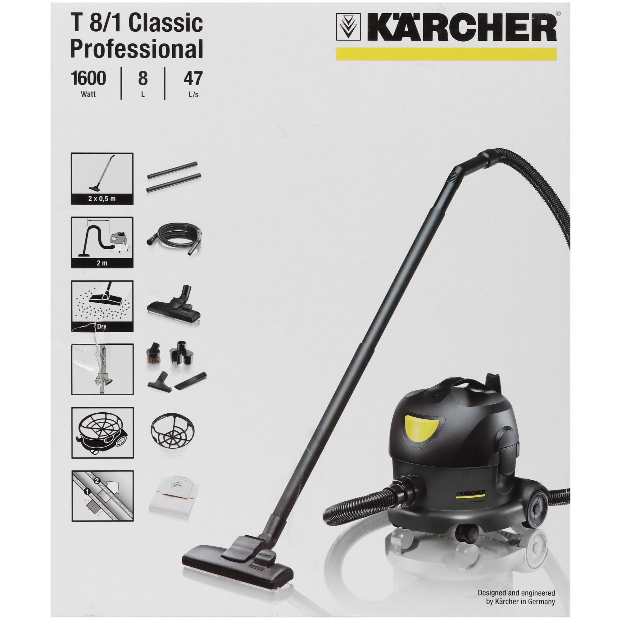 9970289 Пылесос Karcher T 8/1 Classic серый STDN-0135864 - Вид №13