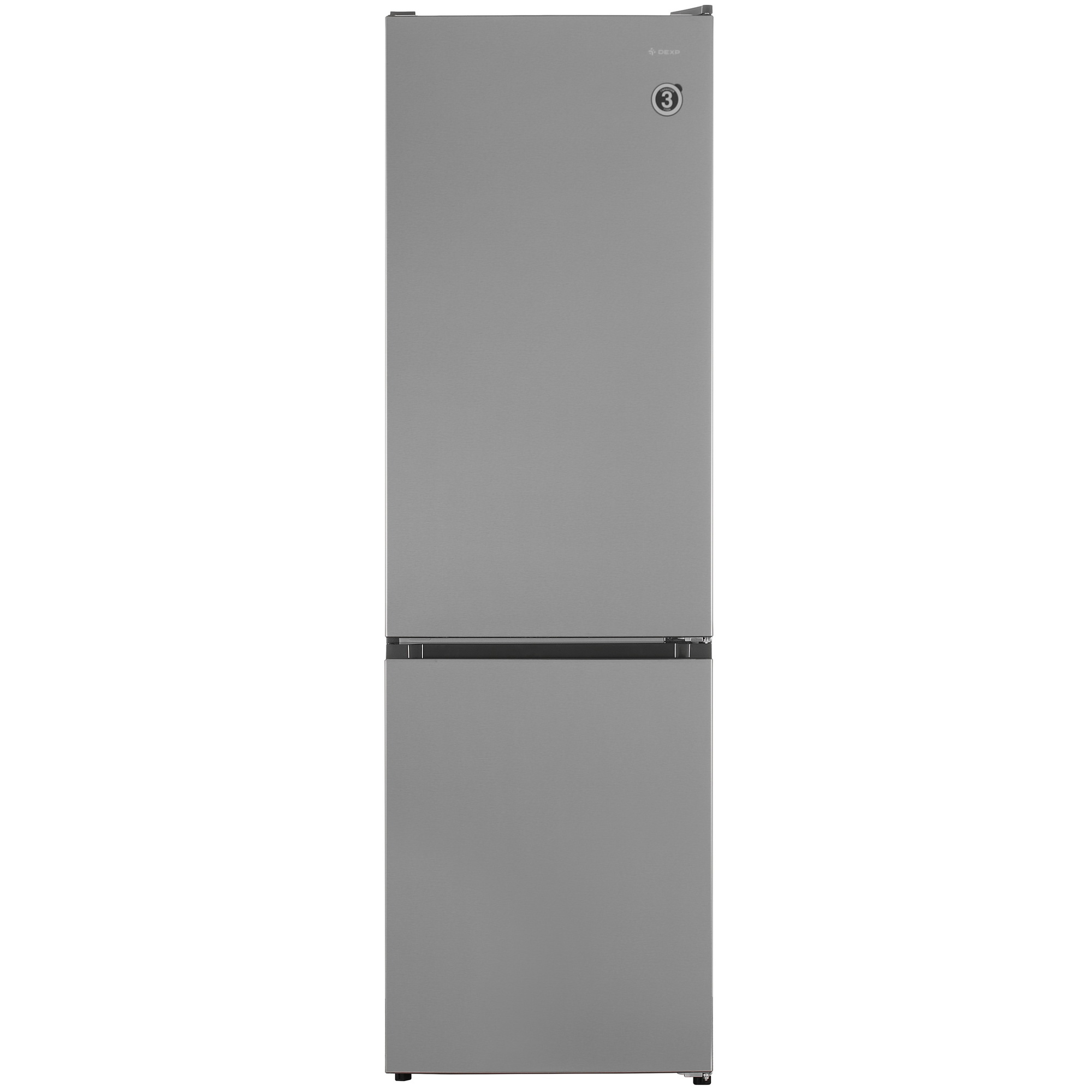 9124967 Холодильник с морозильником   DEXP B4-34AKA серебристый STDN-0015827 - Вид №2