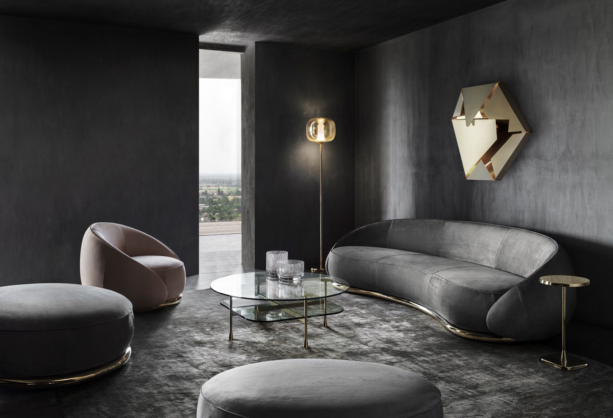 Круглый журнальный столик из нержавеющей стали GHIDINI1961 ARCH-00124146 - Вид №6