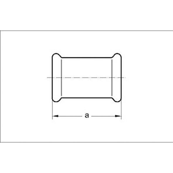 124270S54 SANHA 24270S SANHA-Therm муфта ВПр-ВПр, подвижная 54 мм  - Вид №1