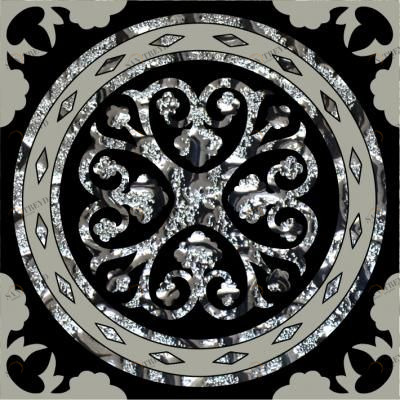 Напольная вставка Персей платина 8х8 Роскошная мозаика sun-id-329538