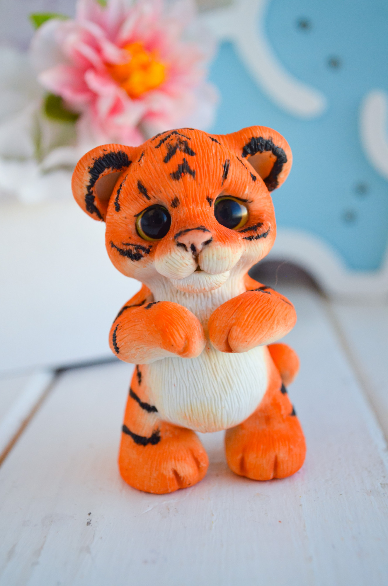 11223 Форма "Тигрёнок стоит S" силикон HobbyPage 