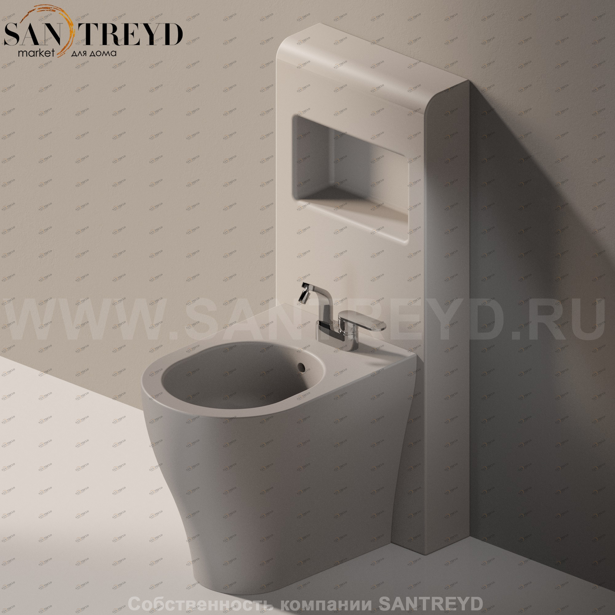 TR401019 Биде напольное Niagara Ceramica Flaminia