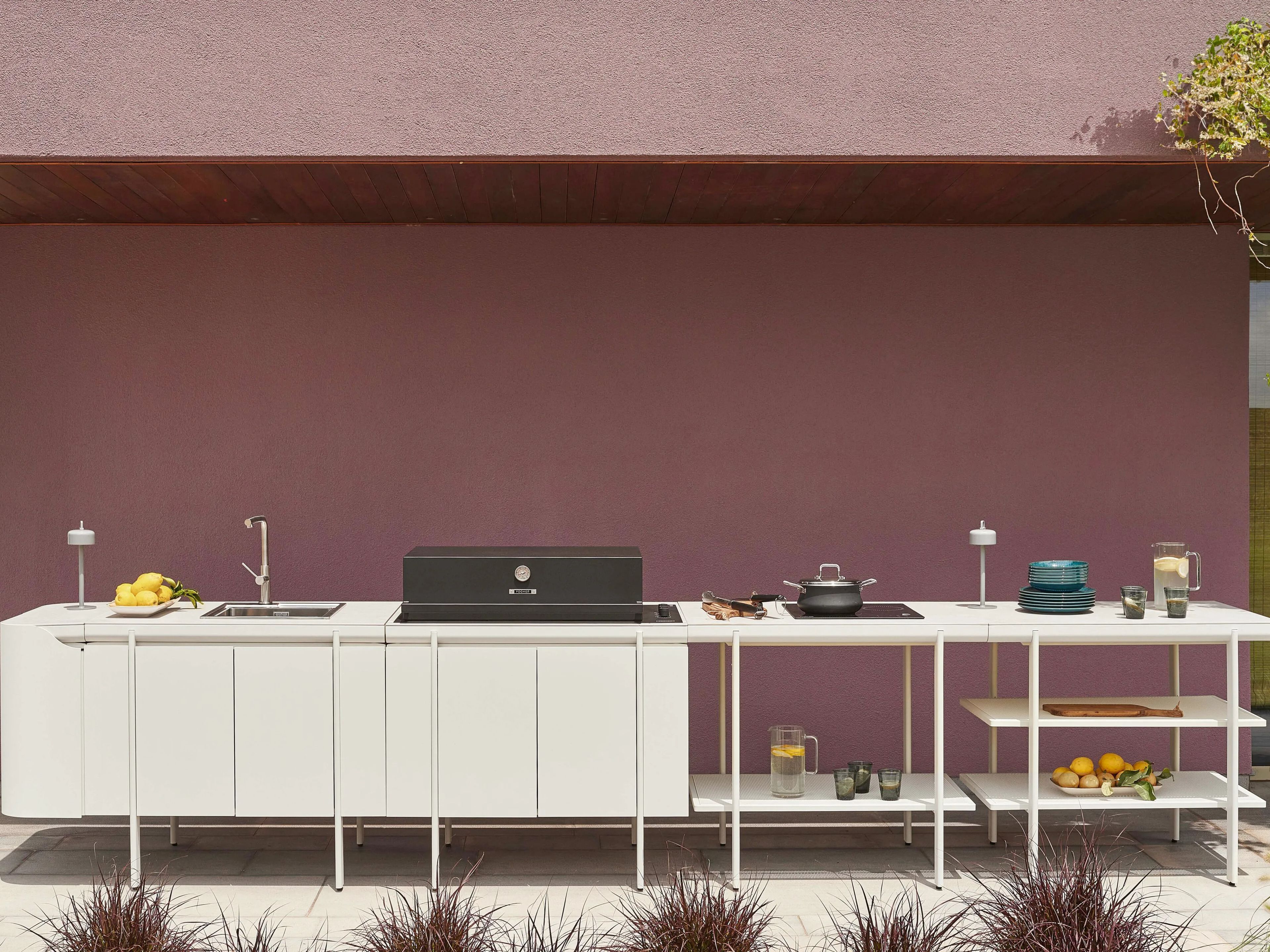 Наружная кухня из алюминия и керамогранита emu Emily ARCH-00064593