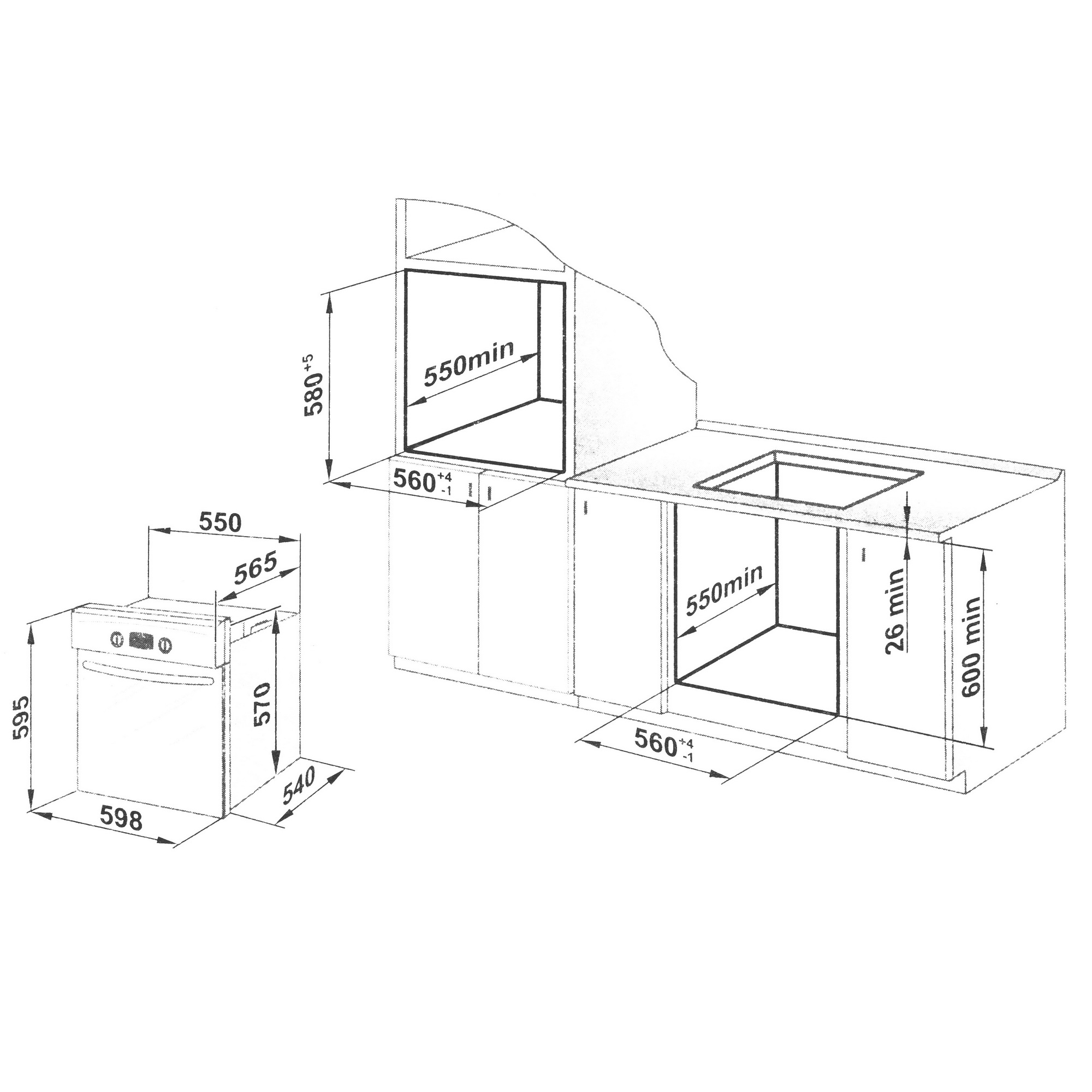 1611456 Электрический духовой шкаф Gefest ЭДВ ДА 622-02 К35 серый STDN-0061757 - Вид №10